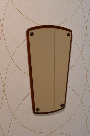 teak spiegel mid century danish modern